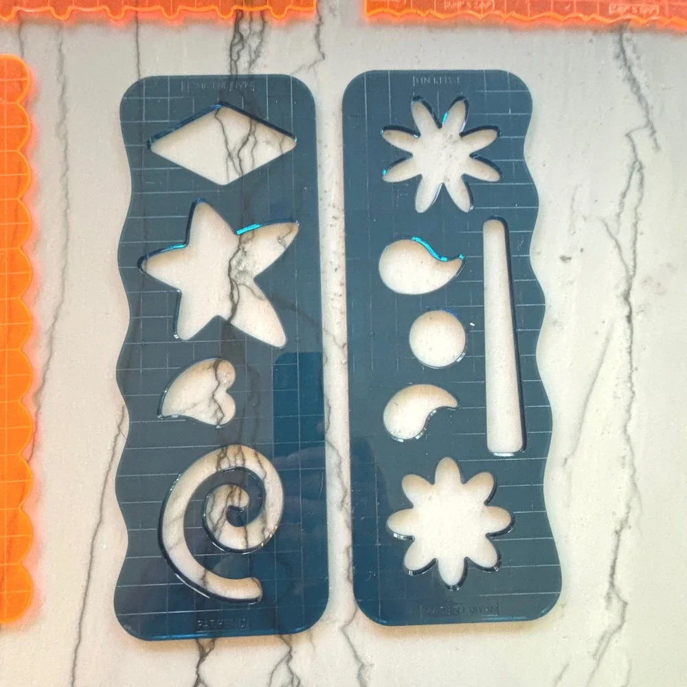 Fiskars Shape Templates Stencils Lot Circles Ovals Rectangles Tags Star